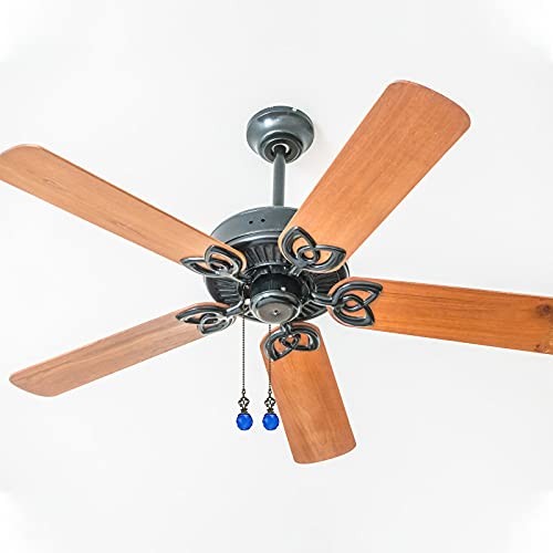 Ceiling Fan Pull Chains Crystal Light Fan Pull Chain Pendant with Ball 4 Blue