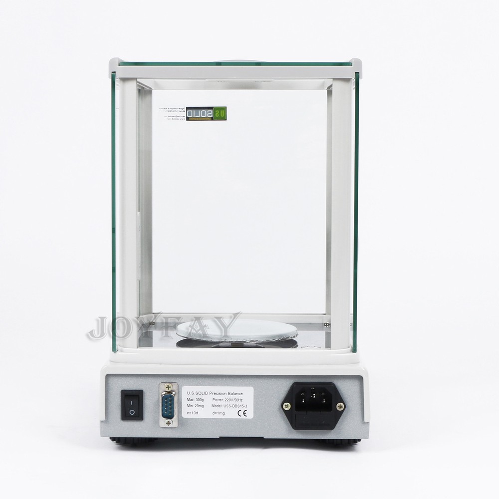 U.S. Solid Analytical Balance 500 x 0.001 g 1mg Lab Digital Precision Scale