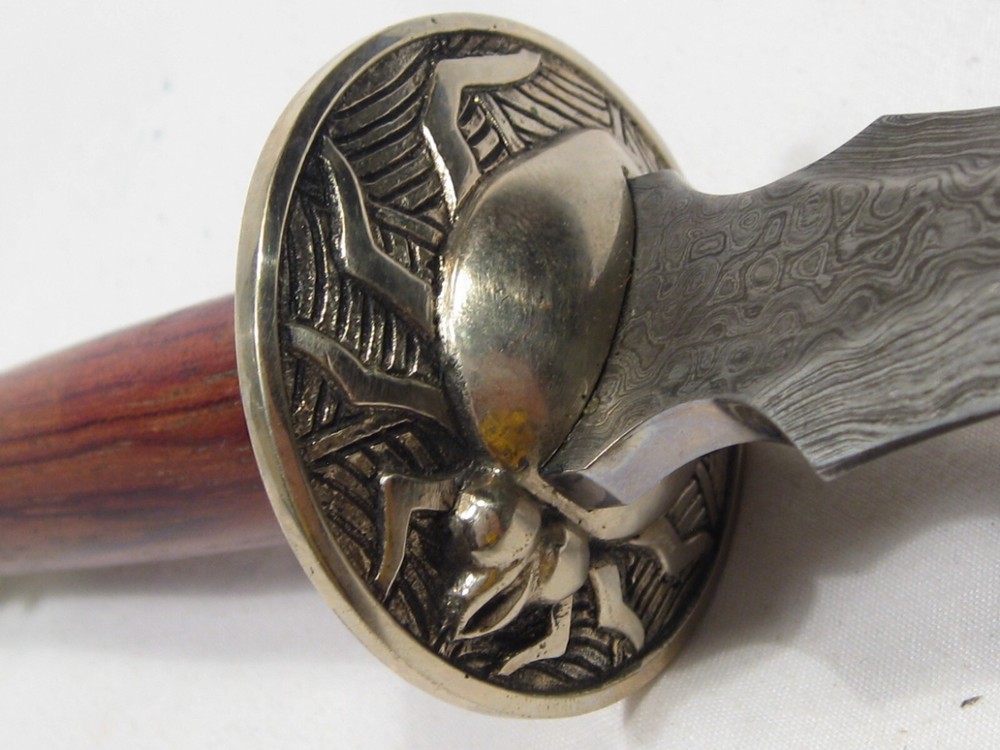 CUSTOM Handmade Damascus Fixed Blade Dagger Knife. #7