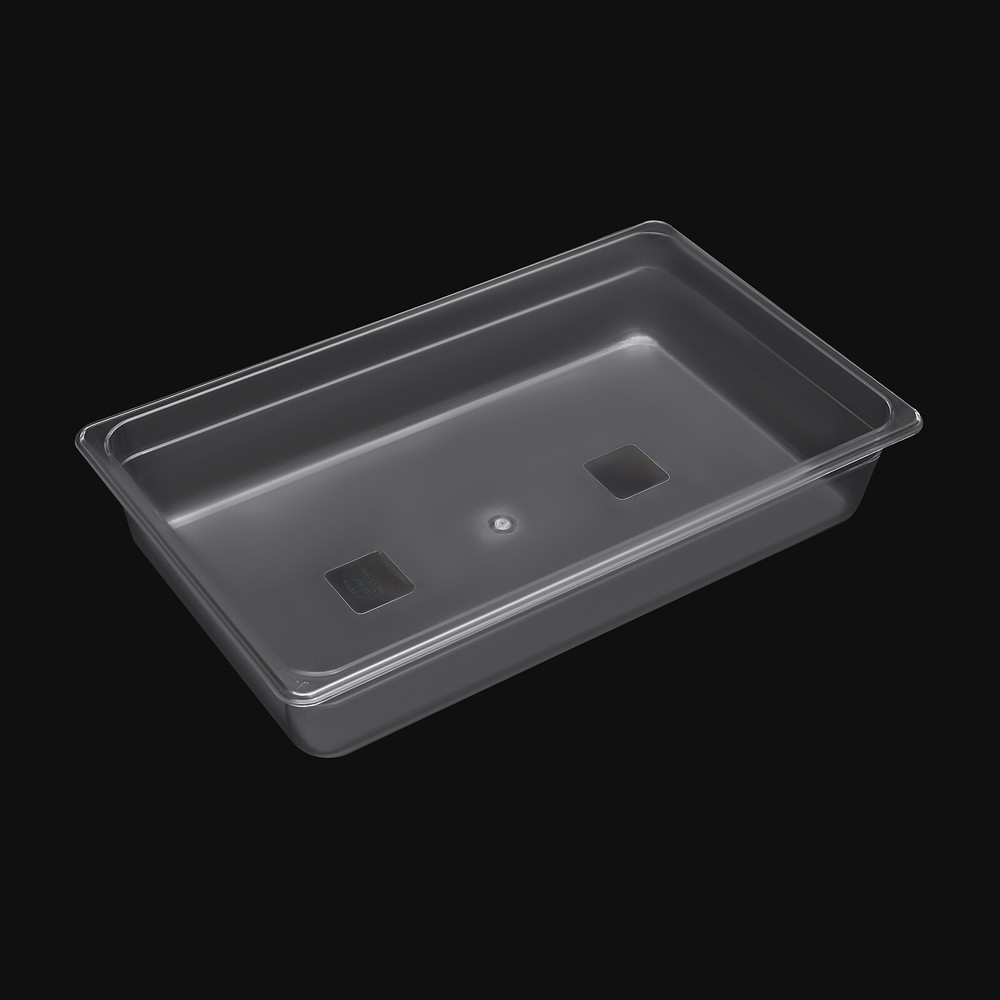 6 Pack Food Pans with Lids, 4'' Deep, Polycarbonate, Clear