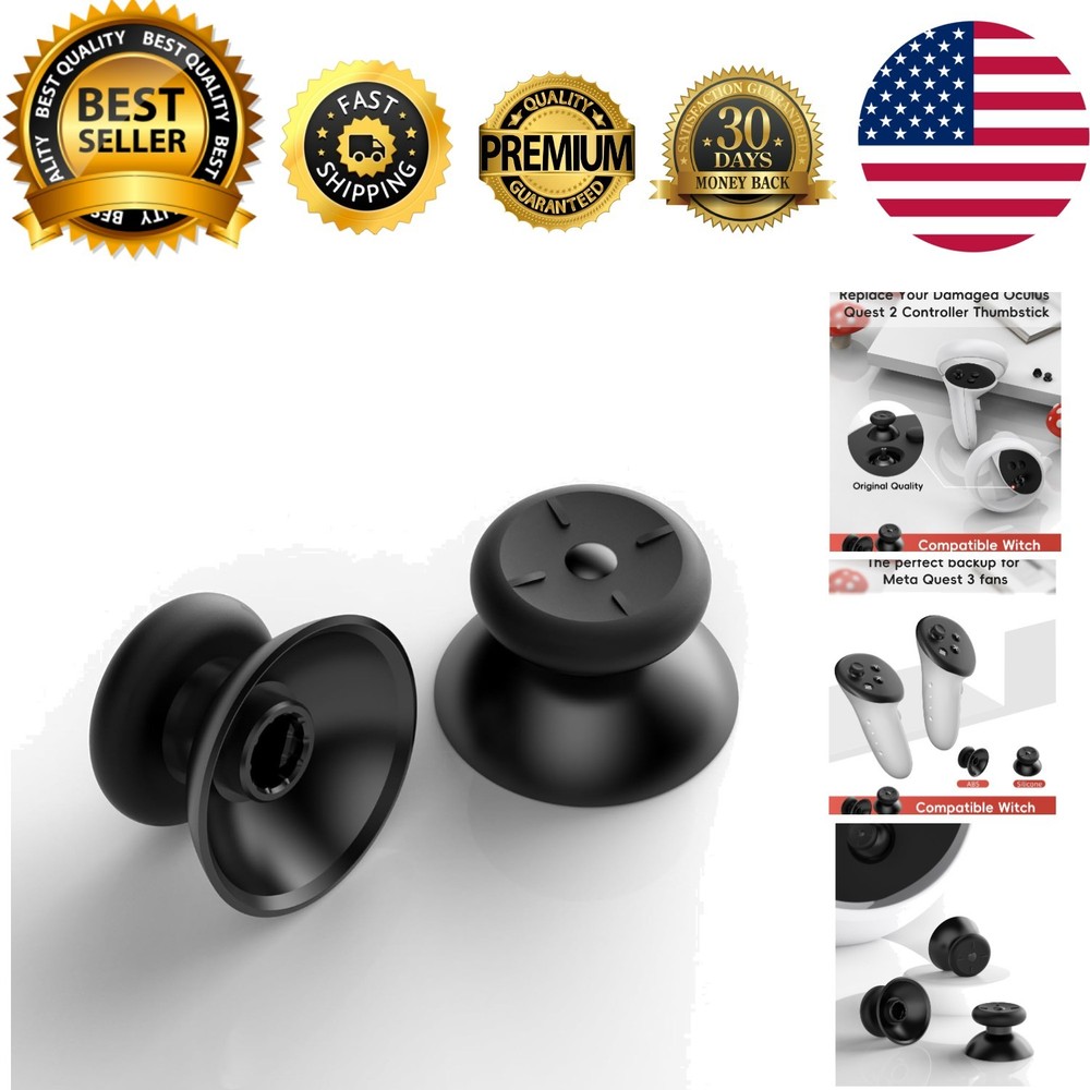 Complete 2-Pack Thumbstick Replacement Set for Oculus Quest 2 and 3 Controllers