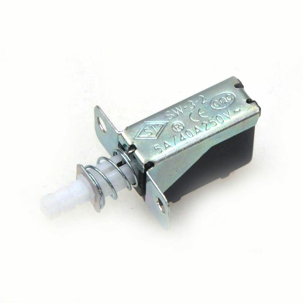 2x Universal Self-Locking Switch 2/3Pins Key Switch For Speaker Range Hood Fix