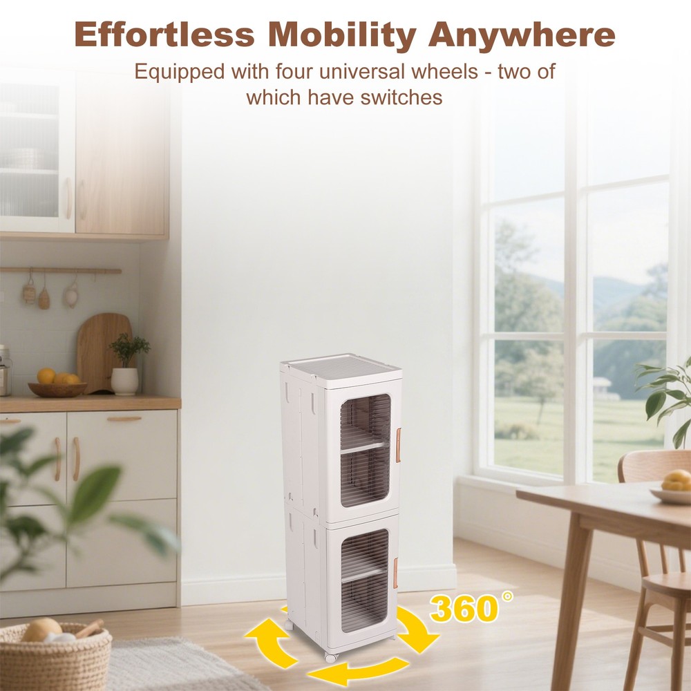 Bathroom Organizer and Storage Cabinet for Compact Space, Bathroom, Kitchen