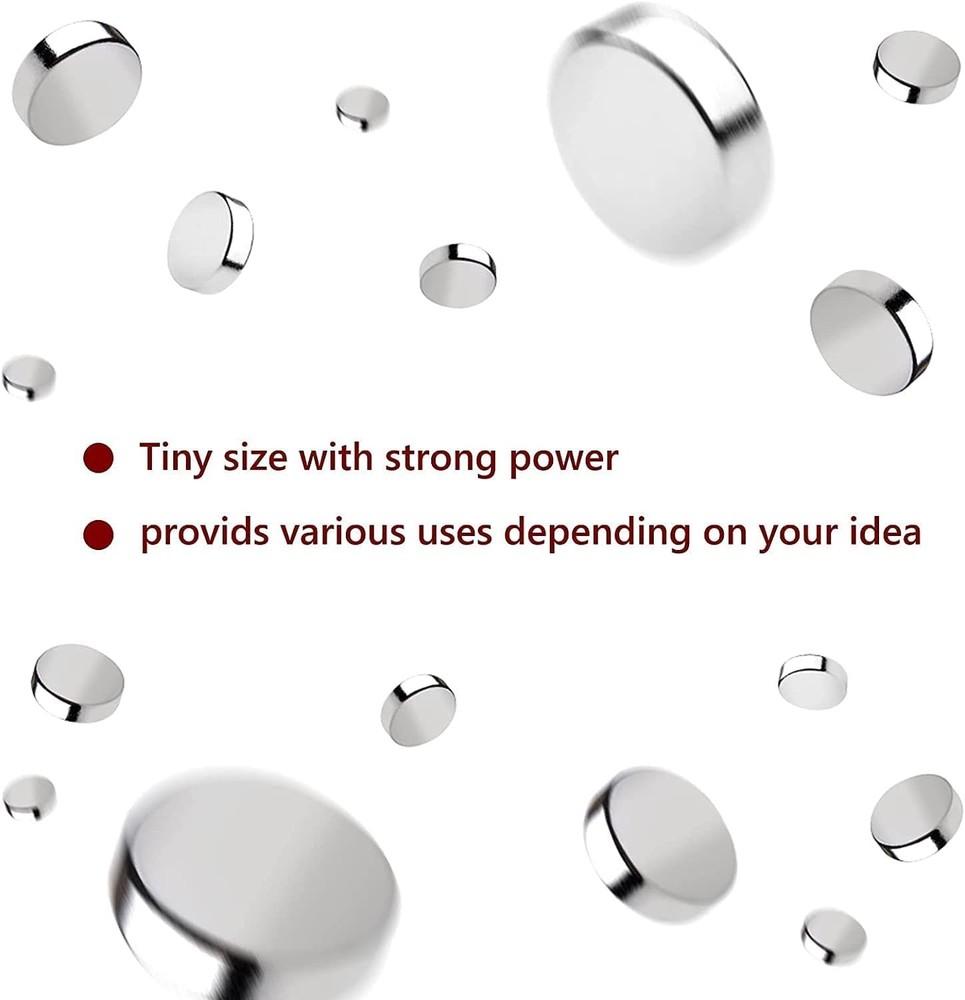 400Pcs Tiny Magnets 4 Different SizeSmall Magnets Mini Fridge MagnetsDIY