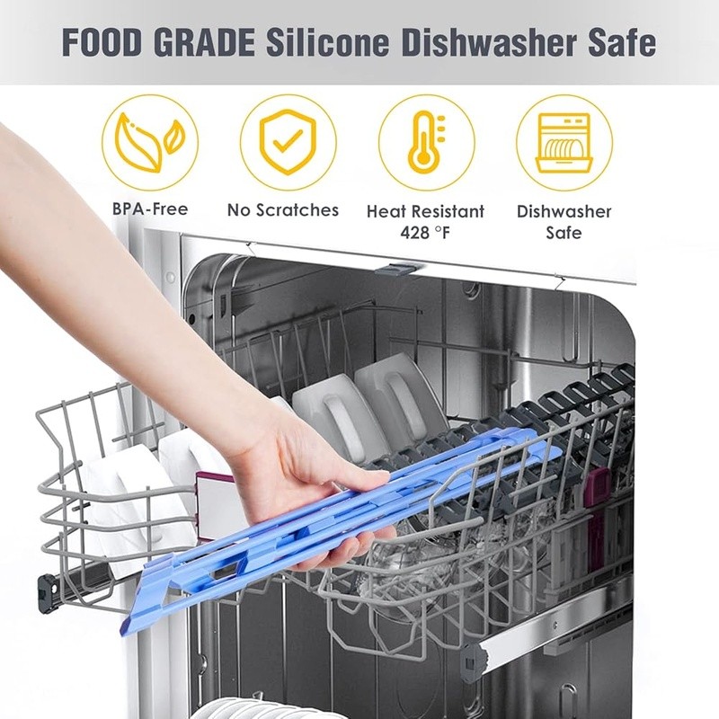 Triangular Roll-Up Dish Drying Rack Space Saving Kitchen Organizer Heat Safe New