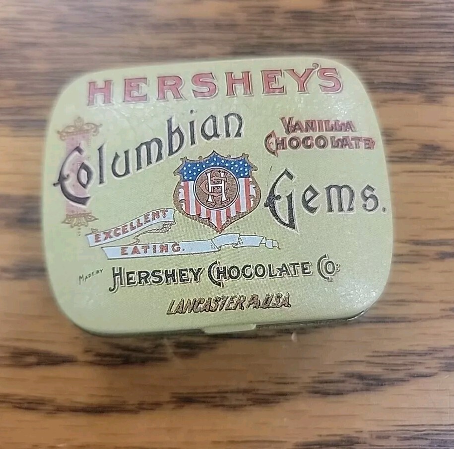 Hershey's Columbian Gems Nostalgic Collector 2” Tin 1982