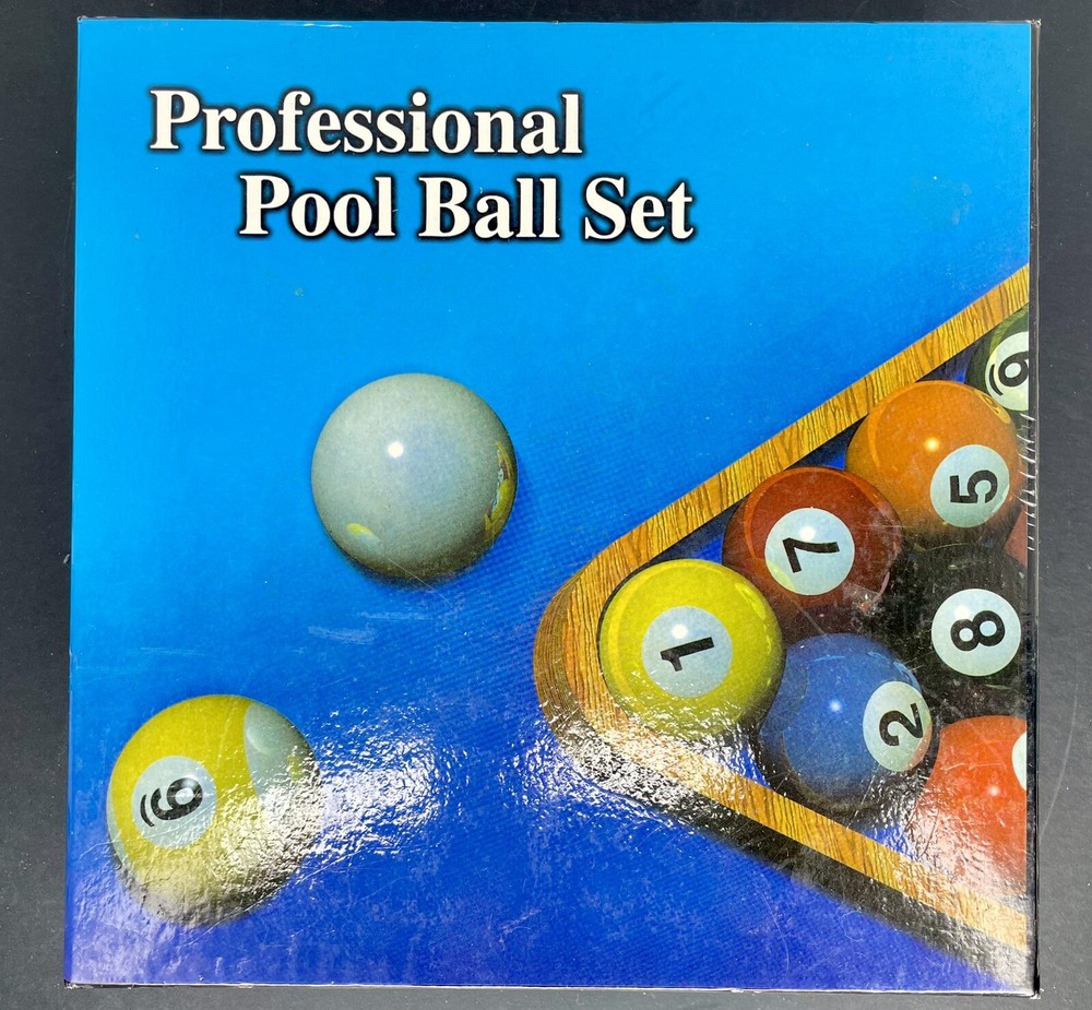 Complete Professional Pool Ball Set Unbranded Original Box