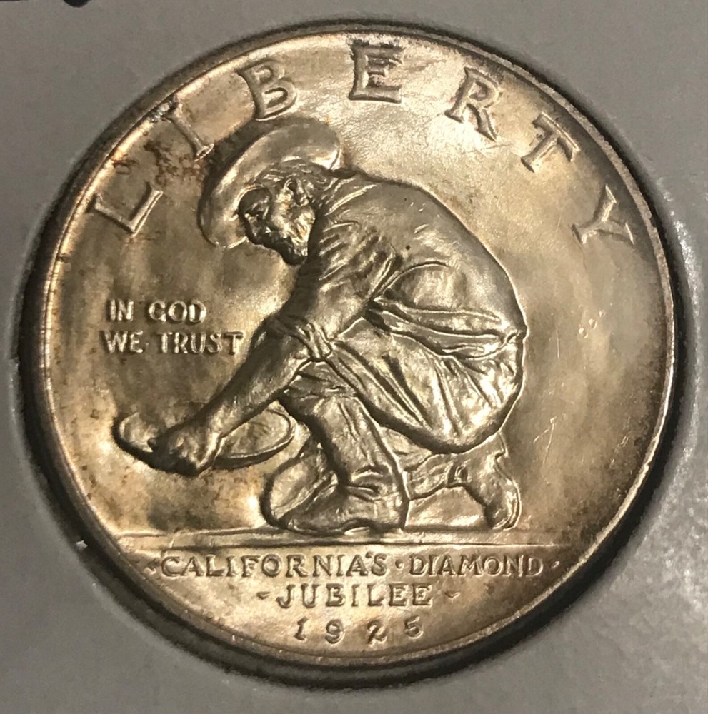 1925 California commorative half dollar, gem Brilliant Uncirculated, Scarce