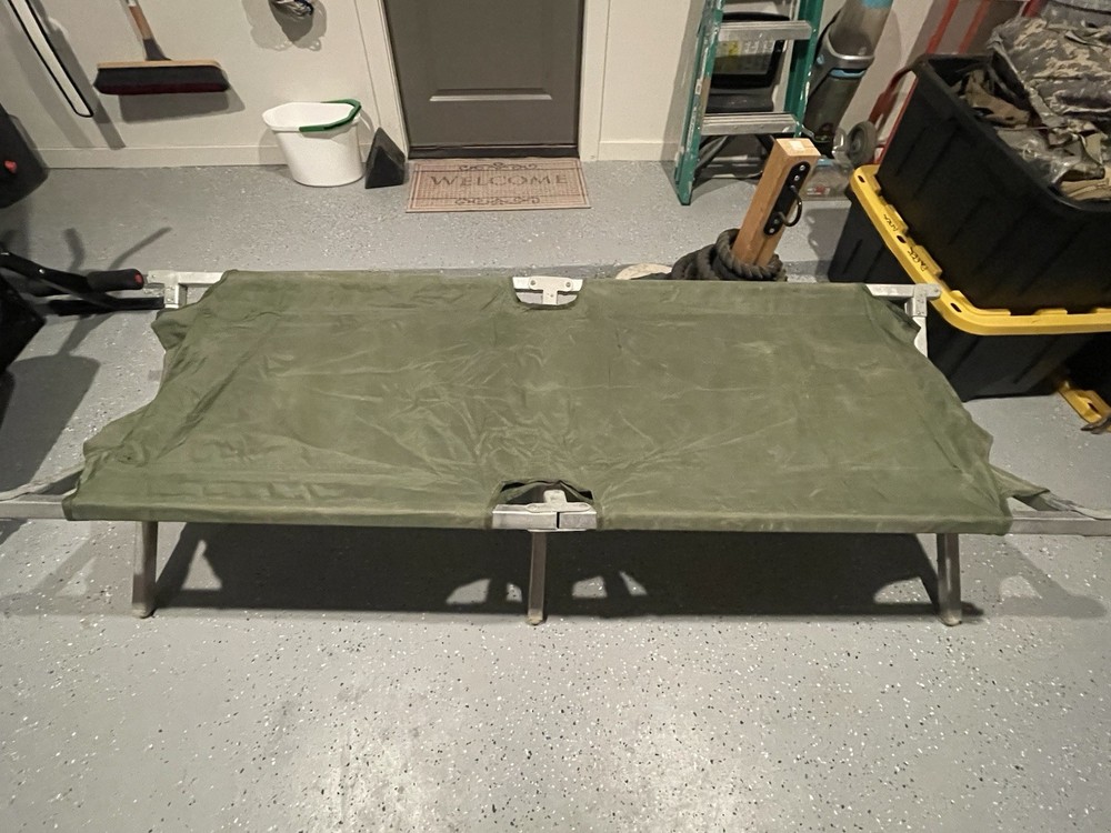 Military Cot Surplus 2-Pack with End Caps