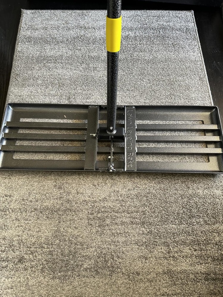 30"x10" Lawn Leveling Rake 6FT Adjustable Foldable Plate Heavy Duty