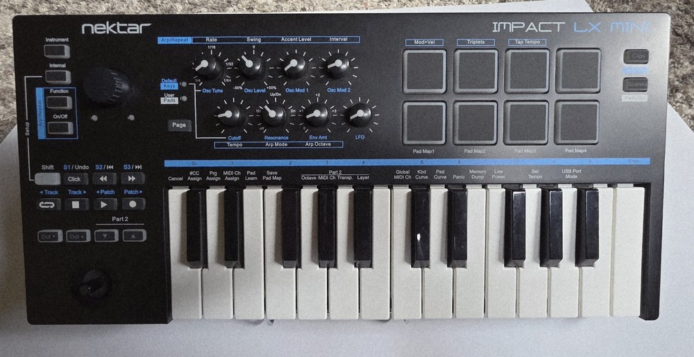 Nektar Impact LX Mini 25-Key MIDI Controller Keyboard
