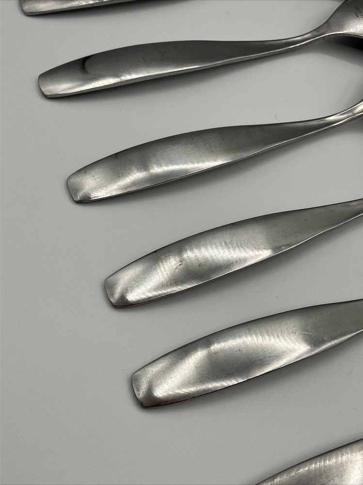 13 West Elm Stainless Satin Flatware Teaspoon & Tablespoon & Serving Silverware