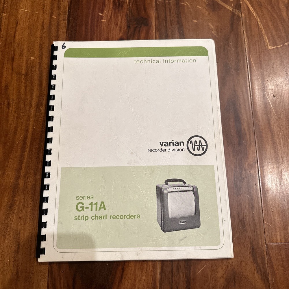 Varian Recorder Series G-11A Strip Chart Recorders Technical Information