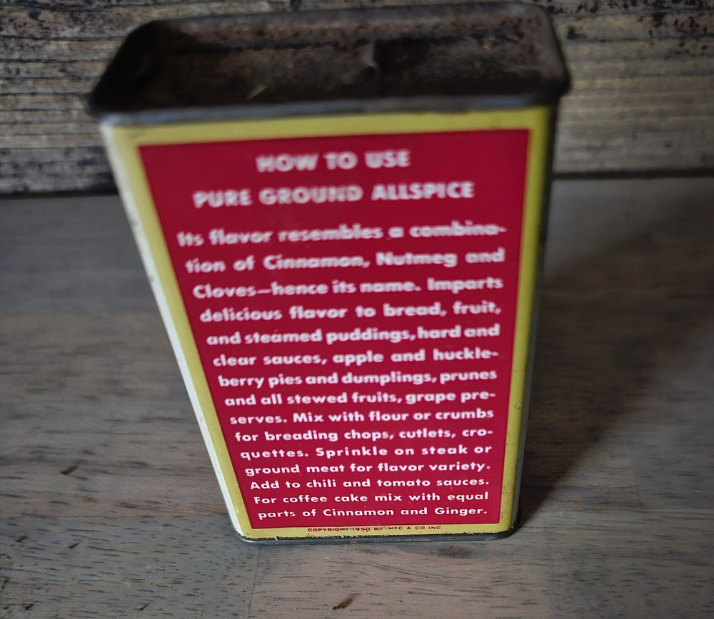 Shilling ALLSPICE Tin Vintage