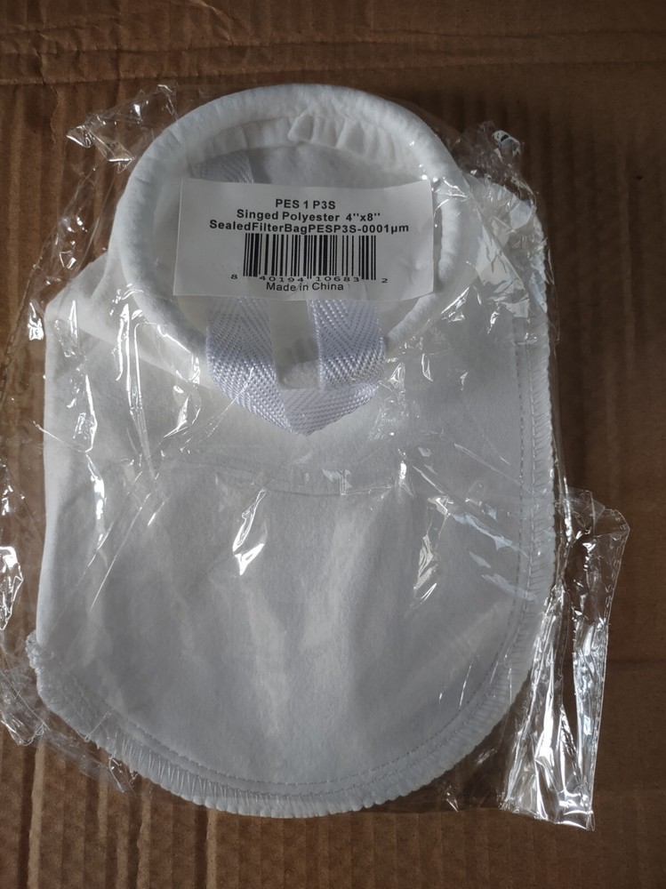 Duda Diesel Polyester Felt Filter Bag PESP3S Size#3 4"x8" 1 Micron