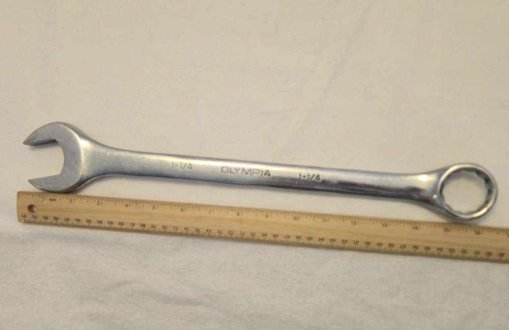 OLYMPIA 1-1/4” COMBINATION WRENCH Open End & Closed End