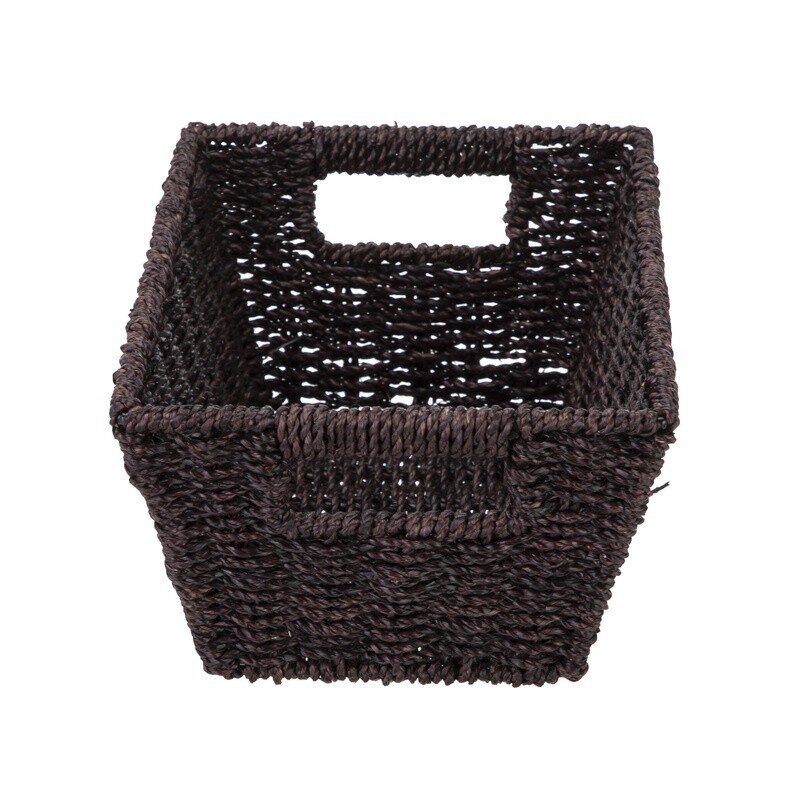 Handwoven Seagrass Decorative Basket Storage Organizer Rectangular Gift Box New