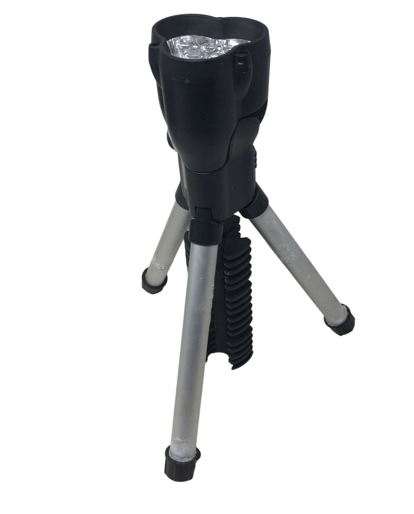 Black Hands-free Tripod Flashlight
