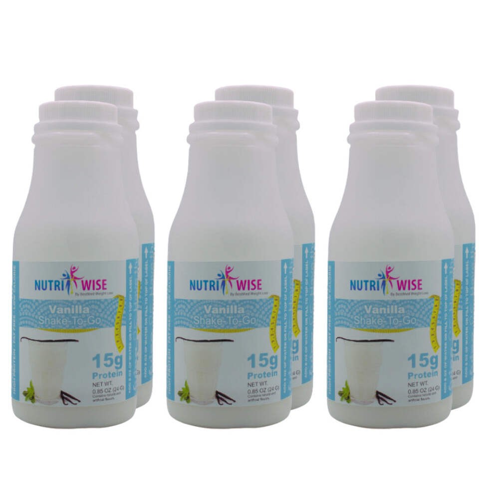 NutriWise - Vanilla Shake | Ideal Protein Alternative Diet (6-Bottles)