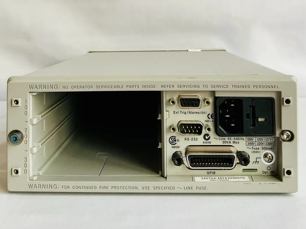 Agilent 34970A Data Acquisition / Switch Unit DAQ DMM Mainframe