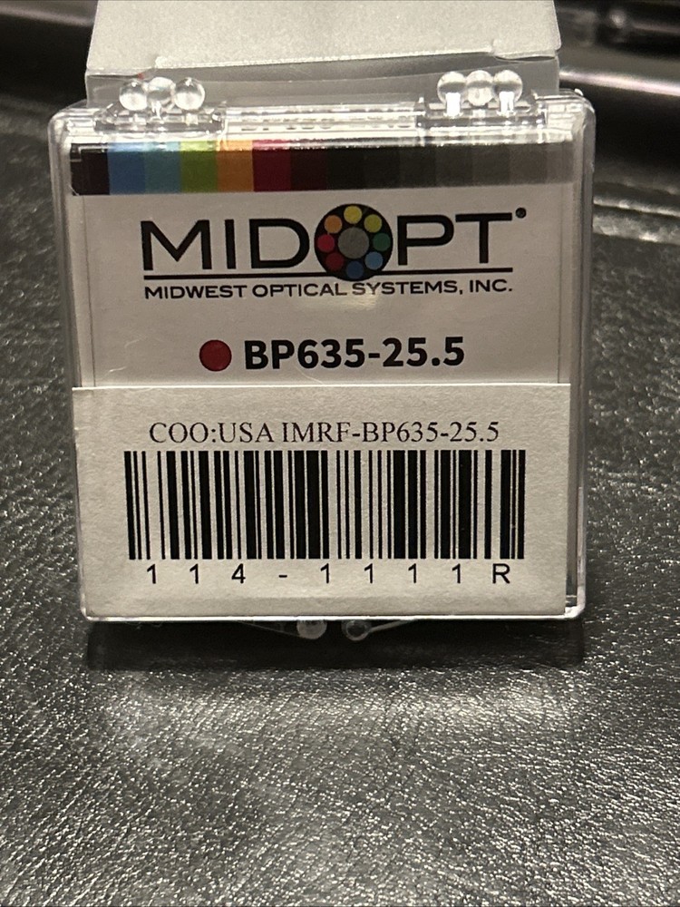 BP635-25.5 BroadBandwidth Light RedBandpass Filter