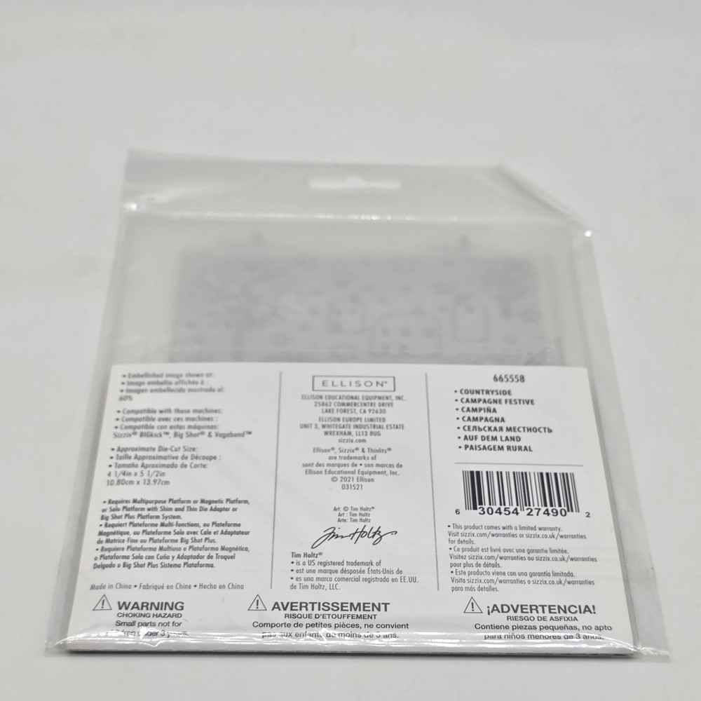 Sizzix Thinlits Countryside by Jim Holtz One die Ellison Scrapbooking 665558