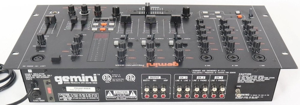 Gemini KM-707 Preamp Mic Mixer Multi Function Digital Processor w/ Manual