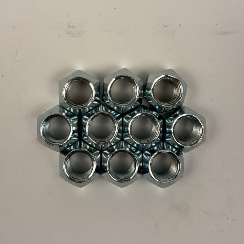 TEN 9/16-18" Cone Lug nuts for 9/16" Stud Trailer Axle Hub Drum