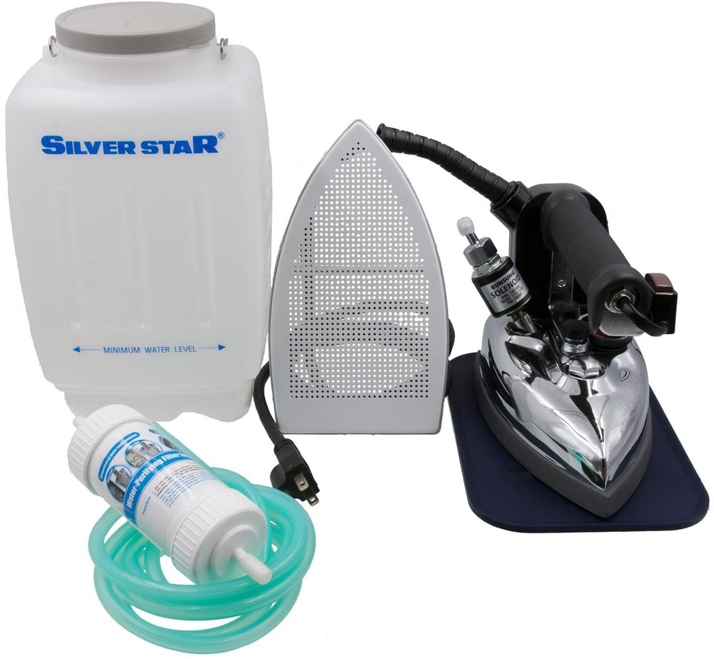 Silver Star Gravity Feed Steam Iron model# ES85A COMPELETE, W/ IRON SHOE &FILTER