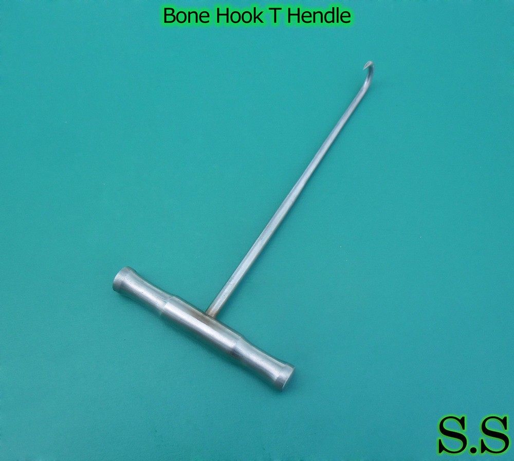Stainless steel bone hook with T handle Veterinary orthopedics Instruments
