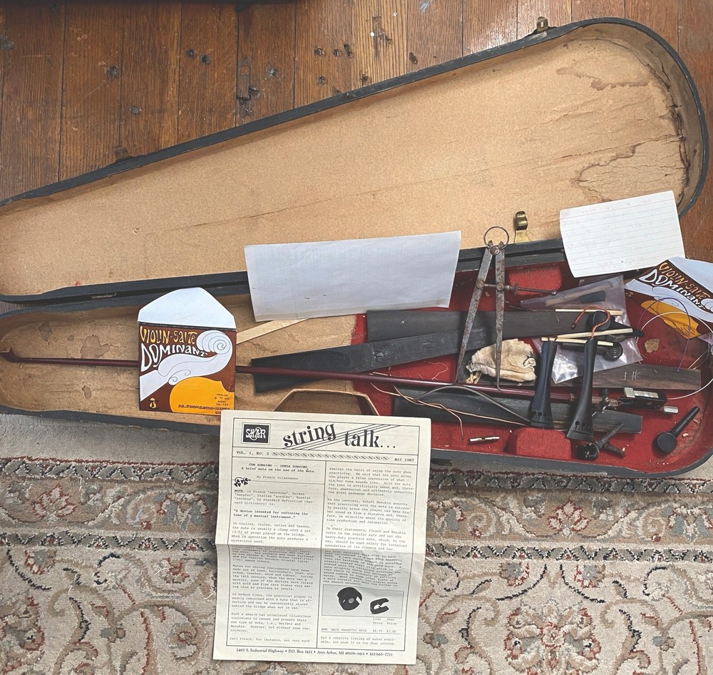 Vintage Violin luthier Repair Parts Lot