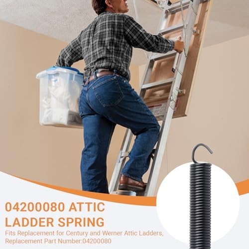 Attic Ladder Spring Replacement Kit - Pull Down Stair Springs 11.5" - 2 Pack