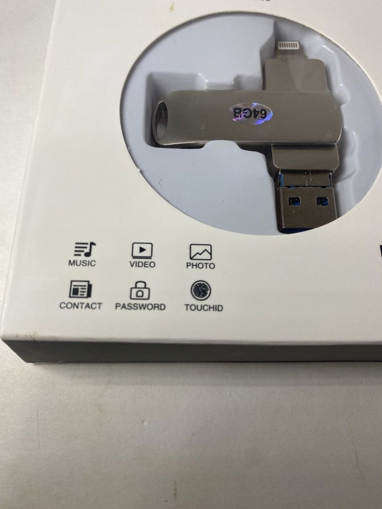 3PCS 64GB USB Flash Drive for IOS Android PC Highspeed Older Plug