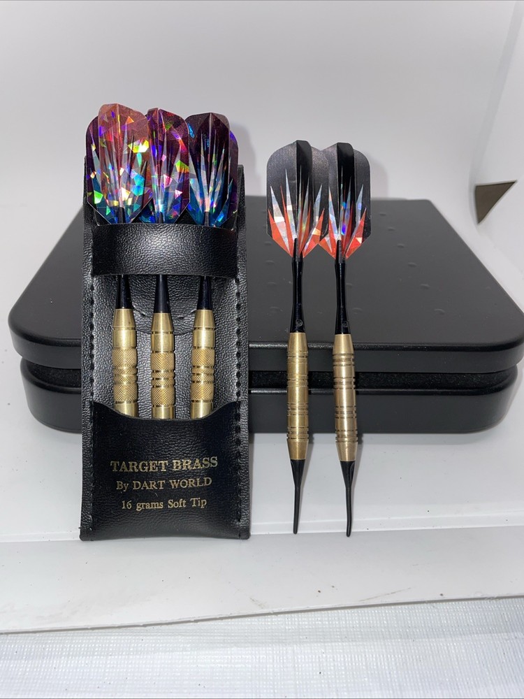 Vintage Target Brass Soft Tip Darts Original Box