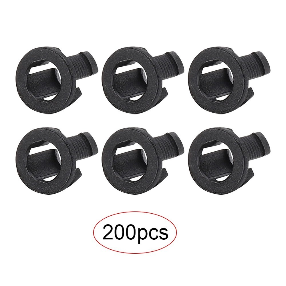 200pcs LED Holder Black Plastic Diode Bracket Mount For Professional Work
