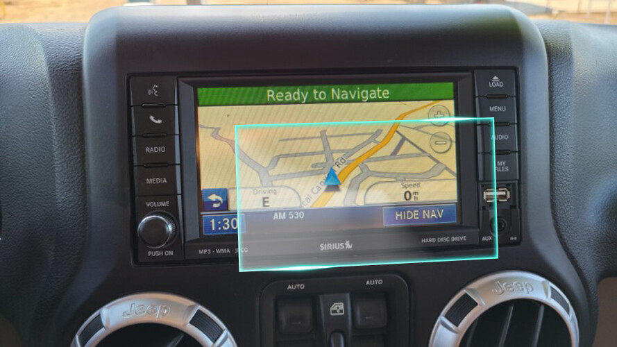 Crystal Clear Screen Protector for 2011 Jeep Unlimited Vehicle Navigation