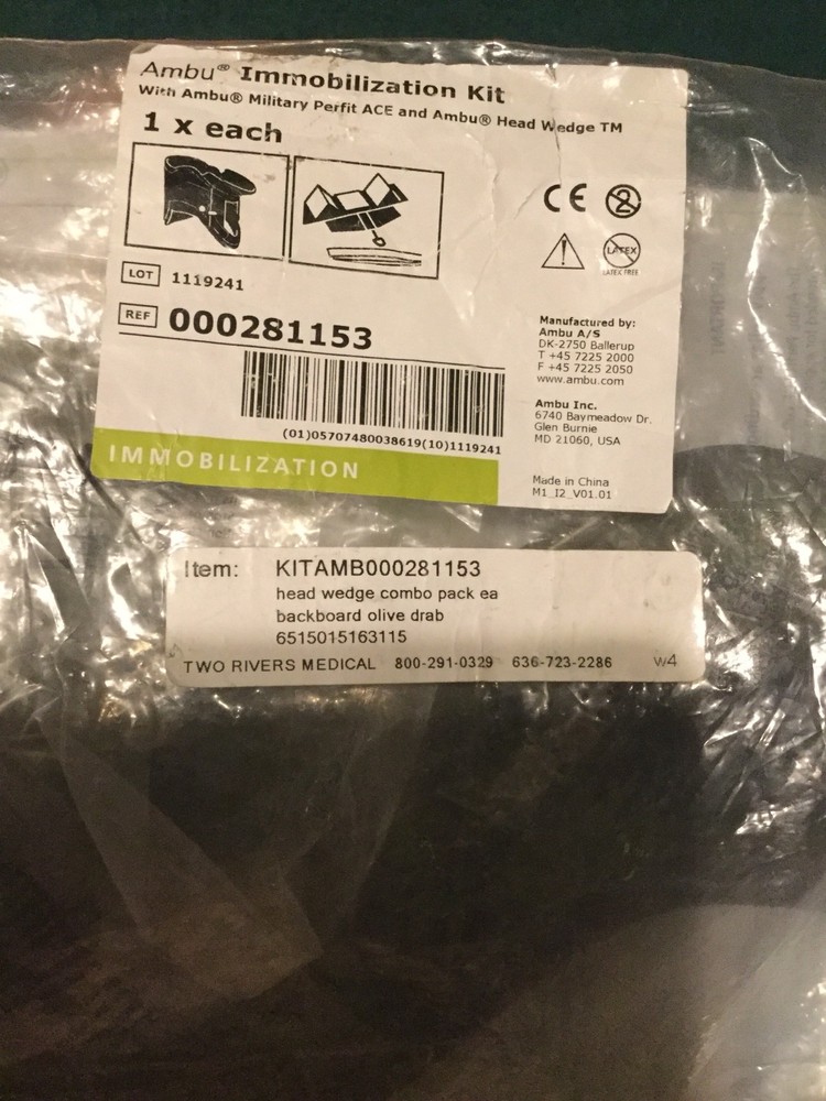 Ambu Immobilization Military Head Wedge Kit