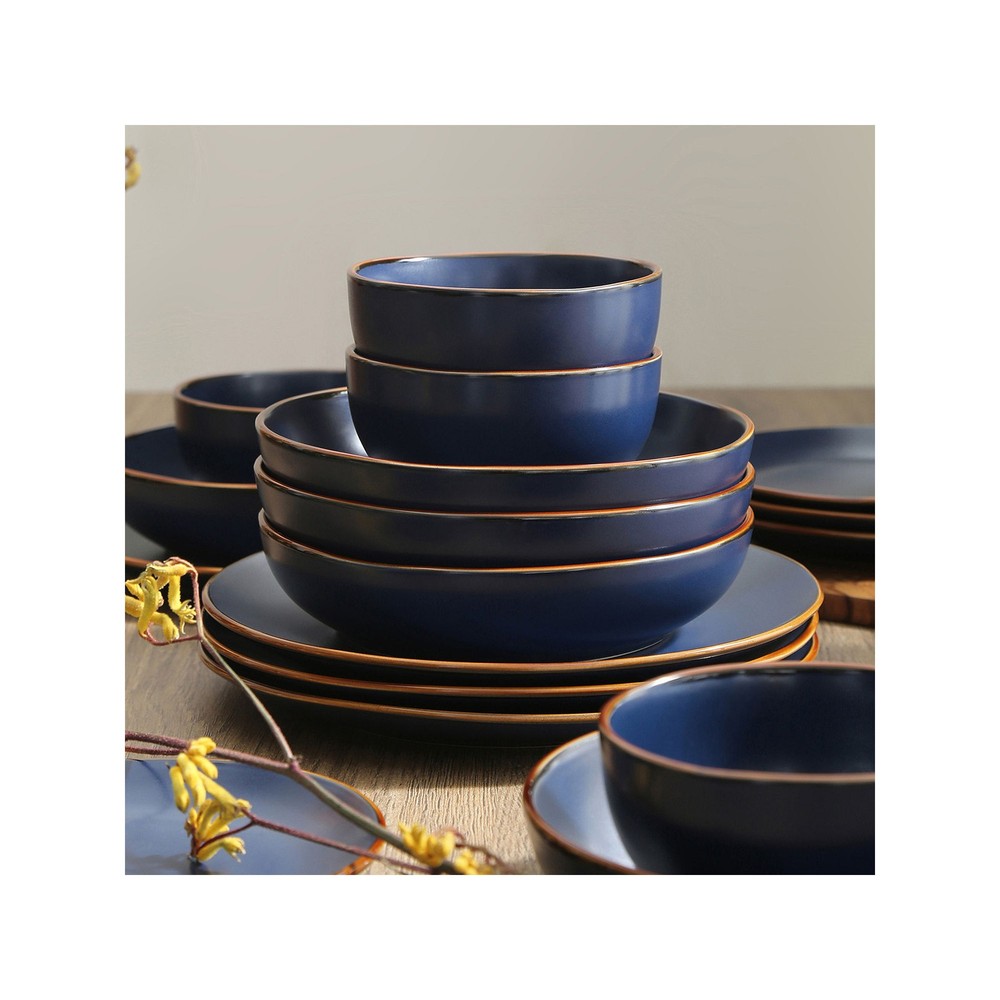STONE LAIN Stoneware Dinnerware Set Brasa 16-Piece Dinnerware Set Stoneware,