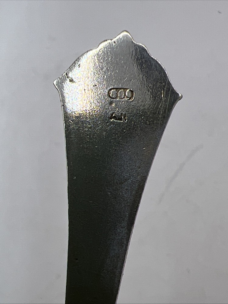 Vintage 800 Silver Souvenir Spoon GENOVA