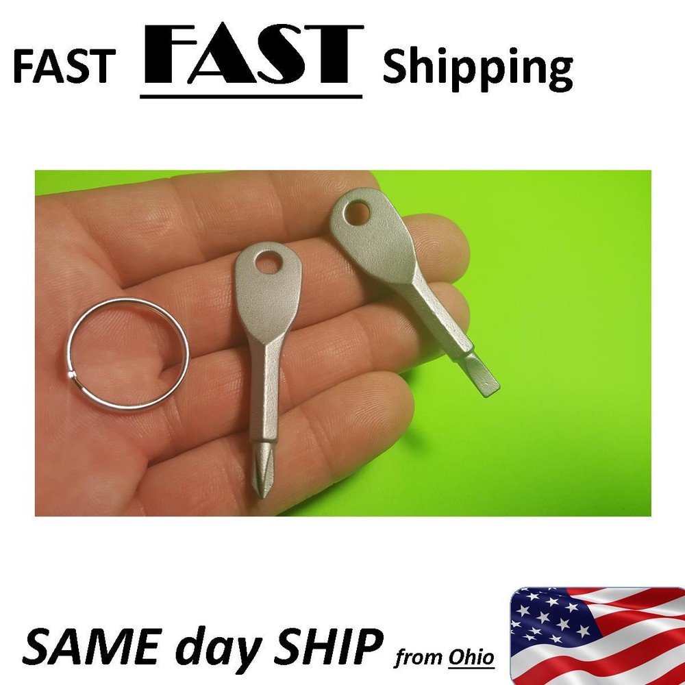 mini multi-tool -- 2 SETS -- key chain screwdriver set - keychain tools multi