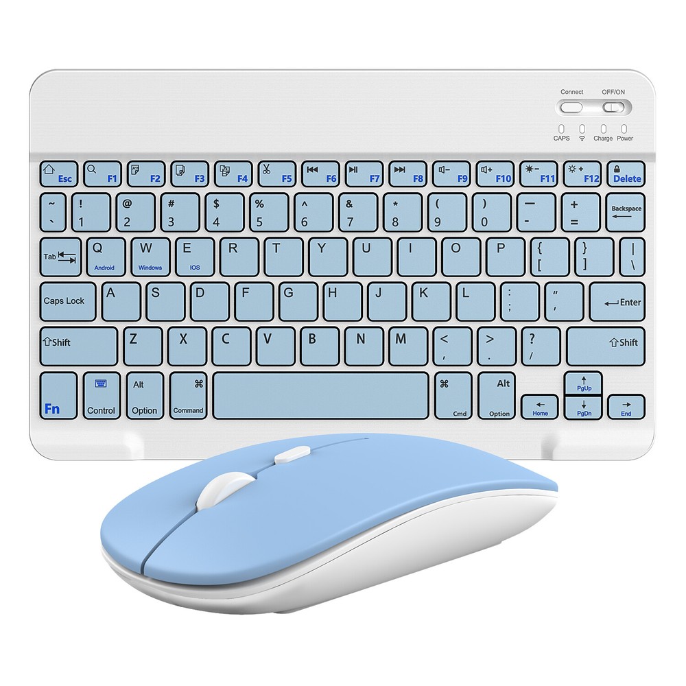 Lightweight ，Rechargeable & Portable Wireless Keyboard and Mouse for iPad & Mac