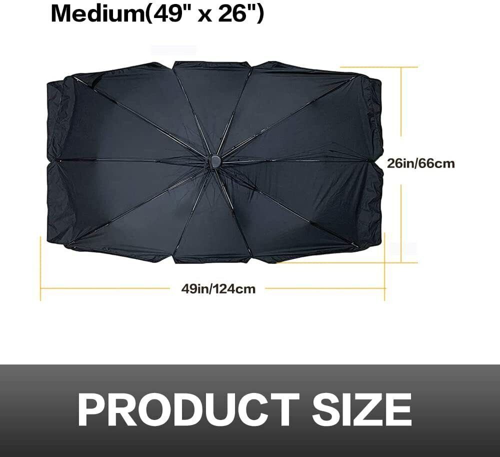 Car Windshield Sun Shade Foldable Umbrella Front Window Cover Visor Umbrella