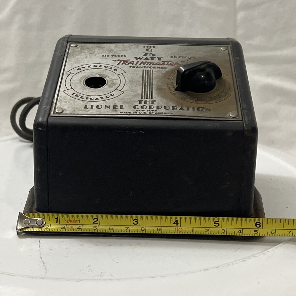 LIONEL TRAIN MASTER TRANSFORMER TYPE Q 75 WATTS UNTESTED