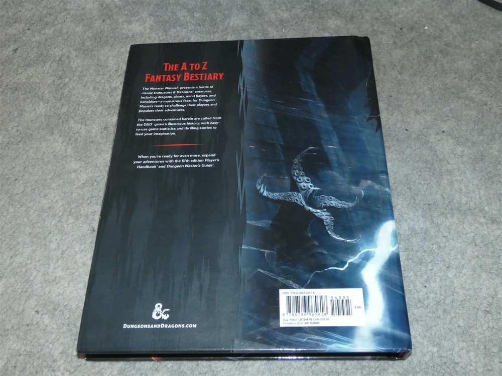 D&D 5E: Monster Manual Hardcover