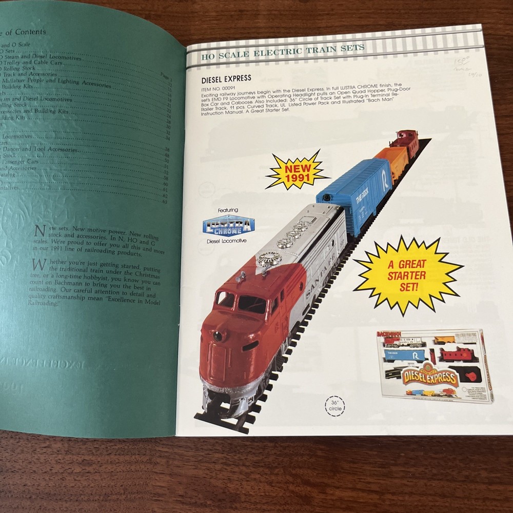 1991 Bachmann Excellence In Model Railroading Catalog
