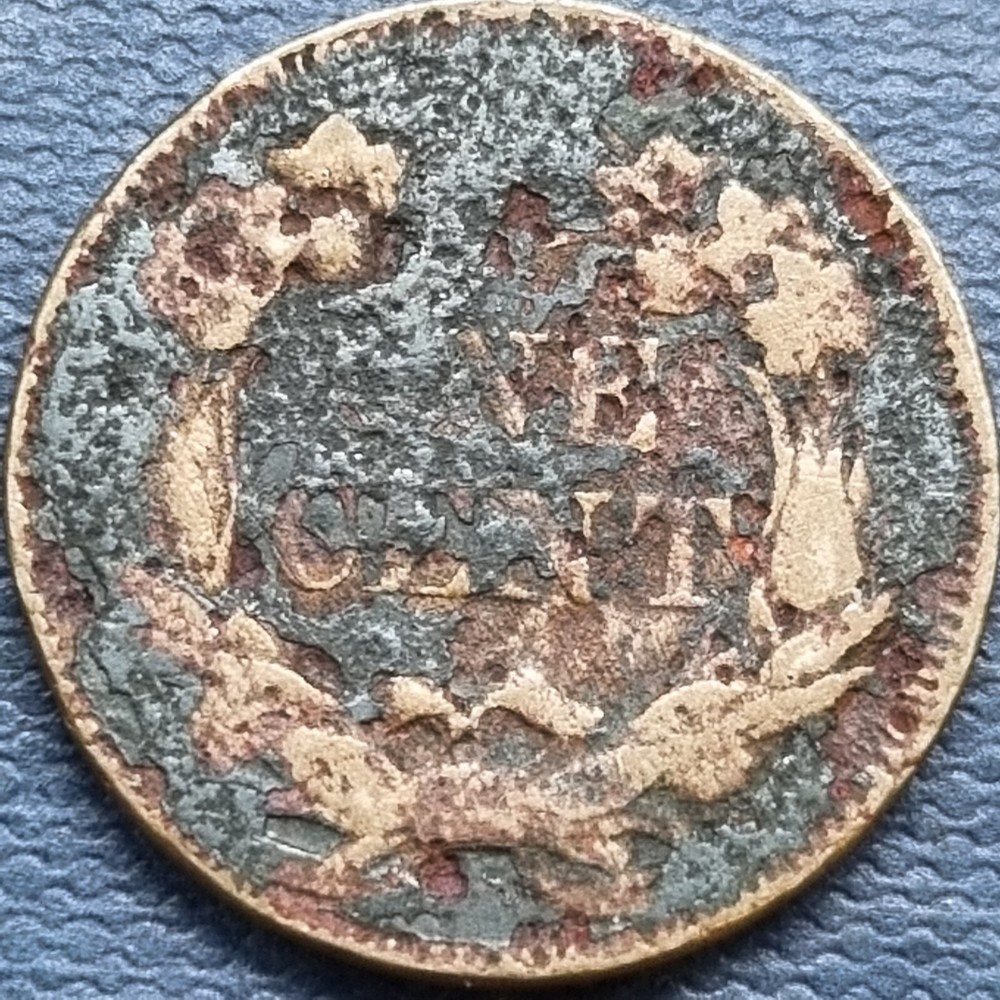 1857 Flying Eagle Cent 1c Circulated Details #91735