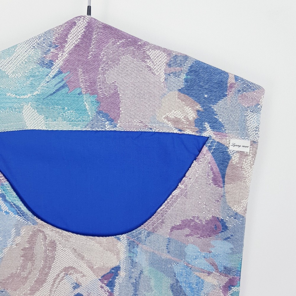 Peg Bag Handmade Multicolour Blue Pattern Print Lined Laundry Clothes Peg Holder