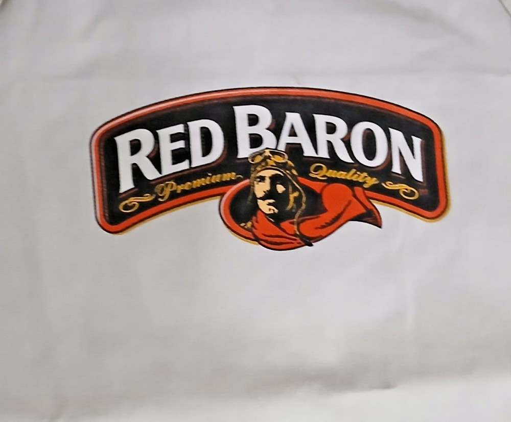 Red Baron Pizza Apron - White