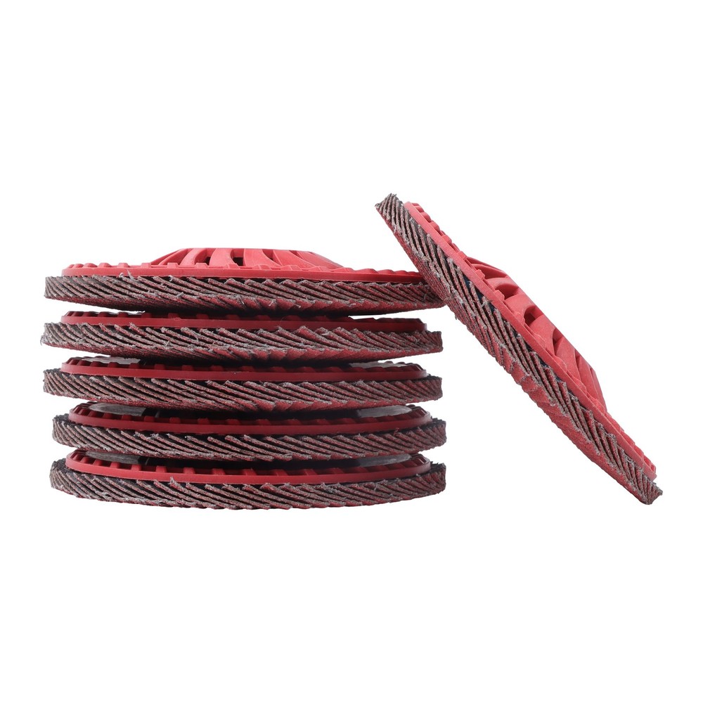 10 PCS Type 29 Ceramic Grain Flap Sanding Discs 4-1/2" x 7/8" 80 Grits