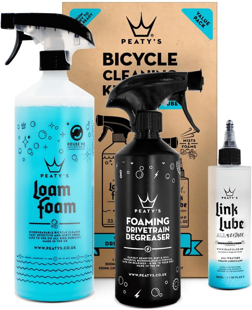 Bicycle Cleaning Kit - Wash, Degrease, and Lubricate, Clear, 55.00 Fl Oz (Pack o